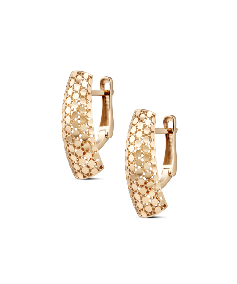 Gold earrings