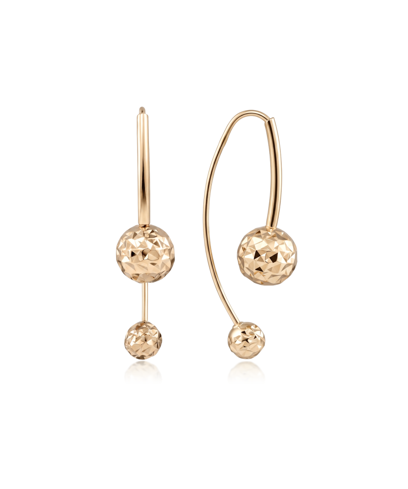Gold earrings