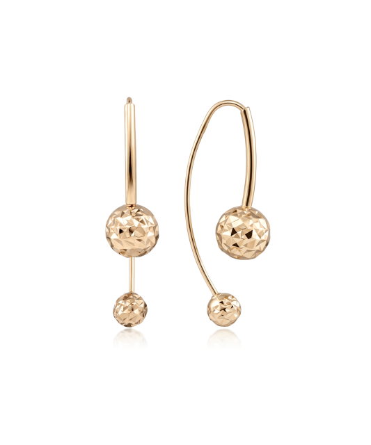 Gold earrings