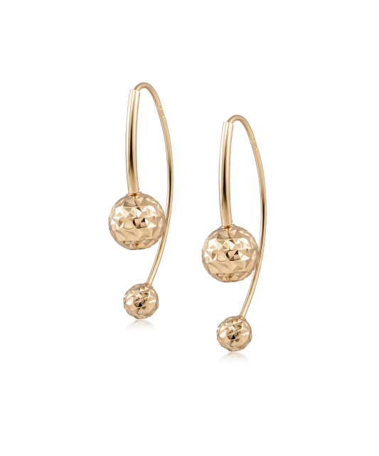 Gold earrings