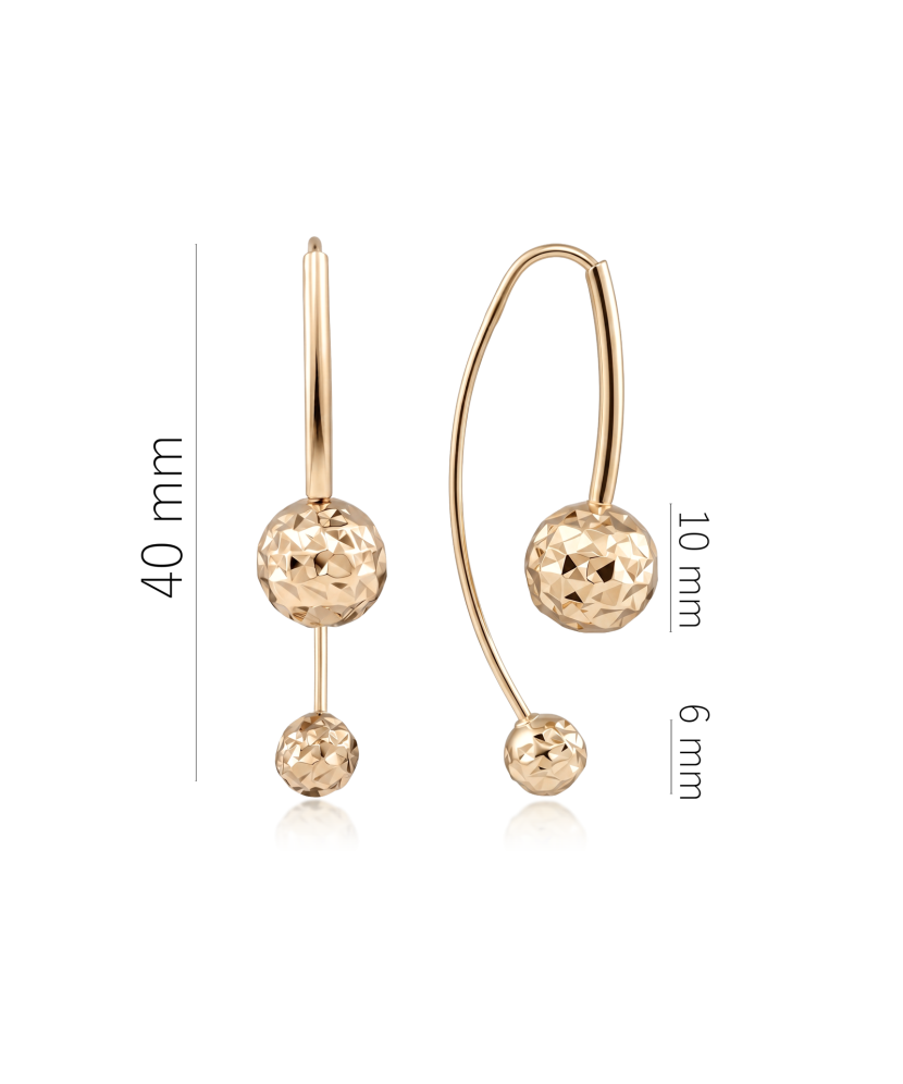 Gold earrings