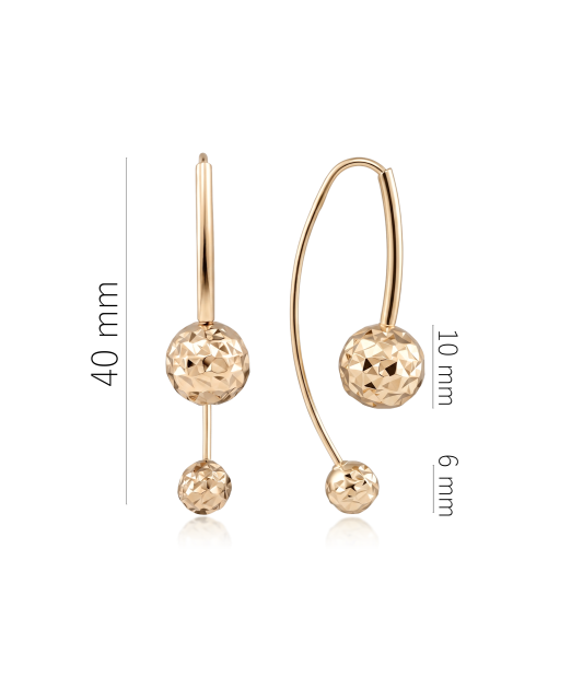 Gold earrings