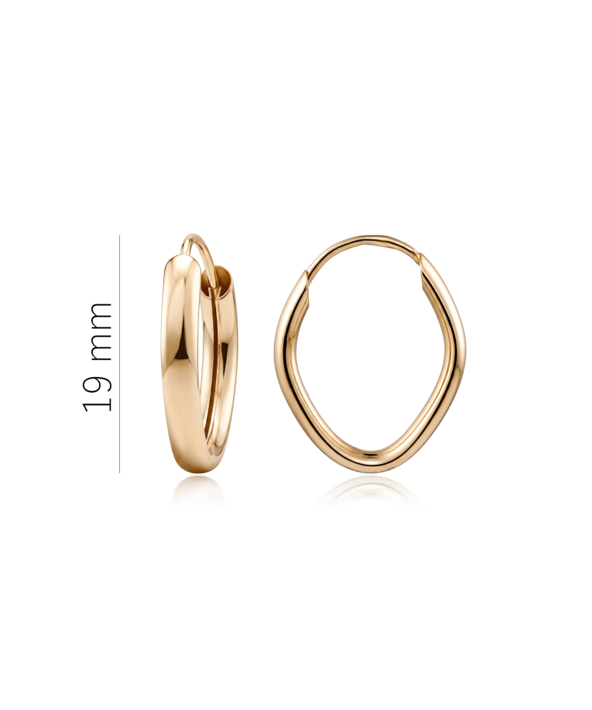 Gold earrings