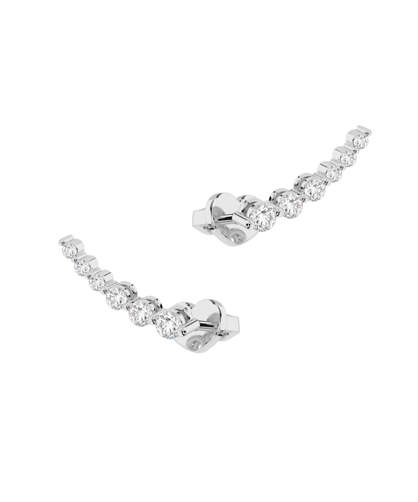 White Gold earrings with diamonds