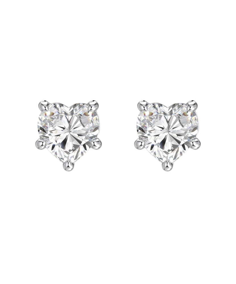 Sterling silver earrings with zircons