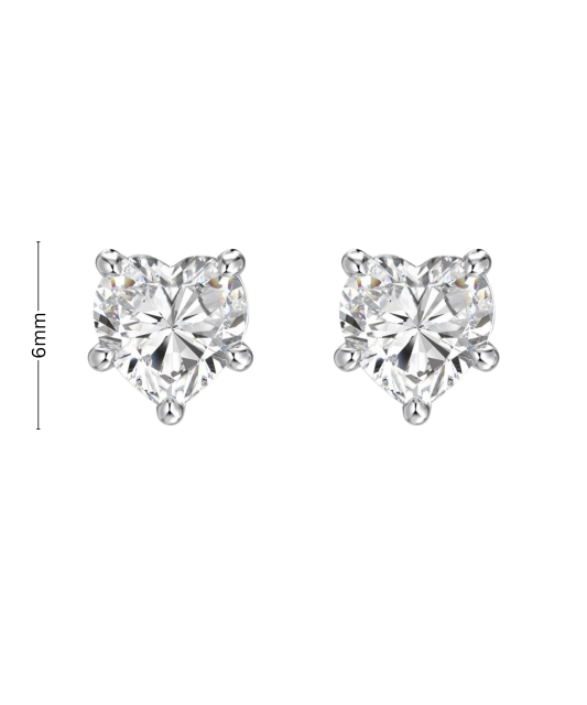 Sterling silver earrings with zircons