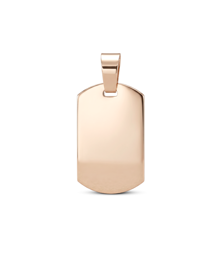 Gold pendant "plate"