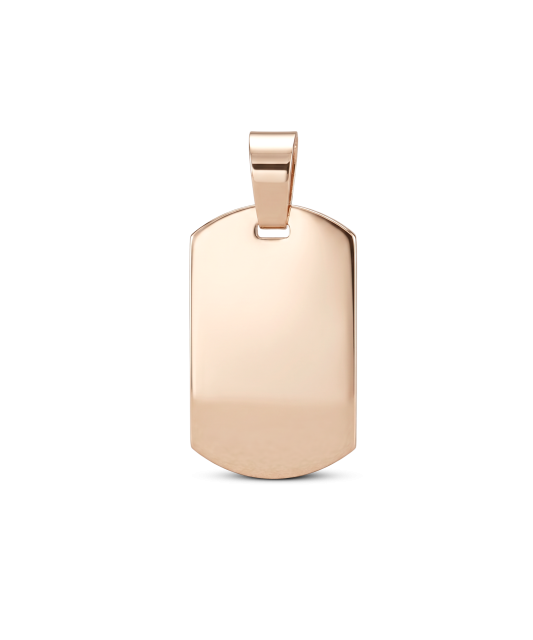 Gold pendant "plate"