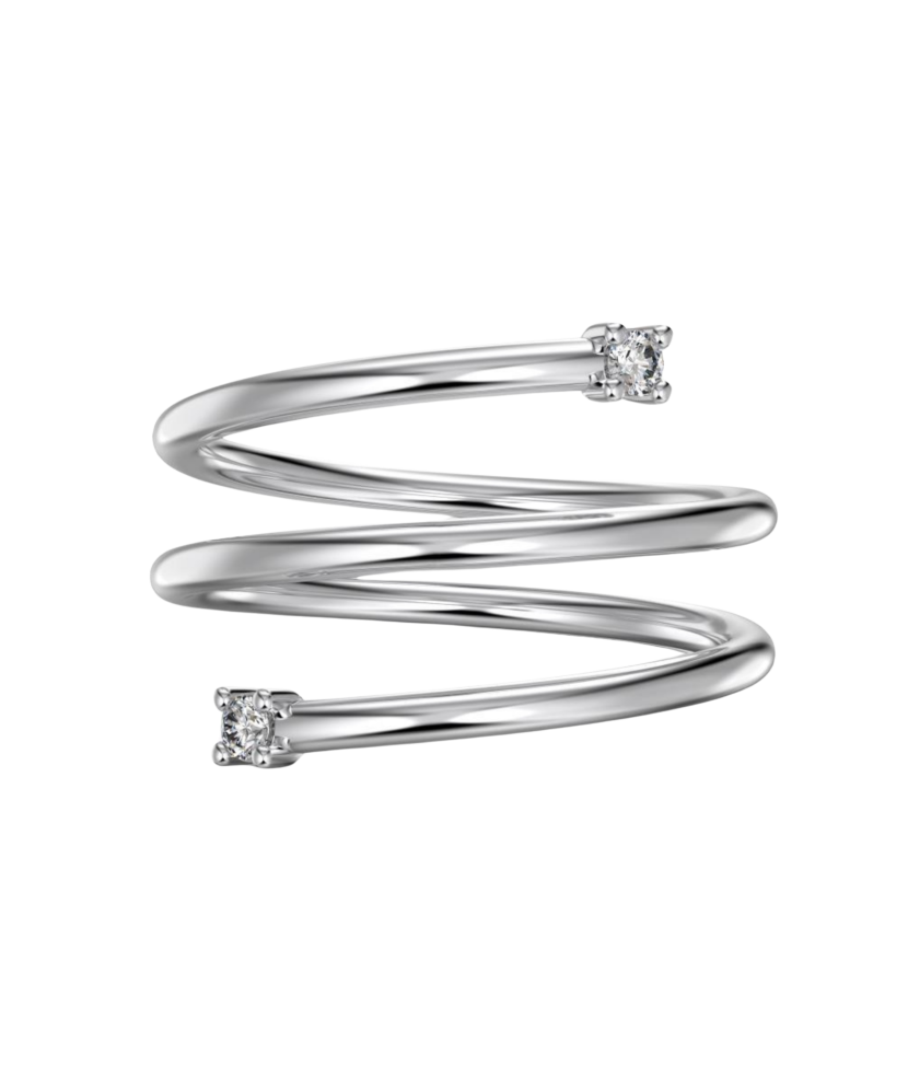 Sterling silver ring with zirconium