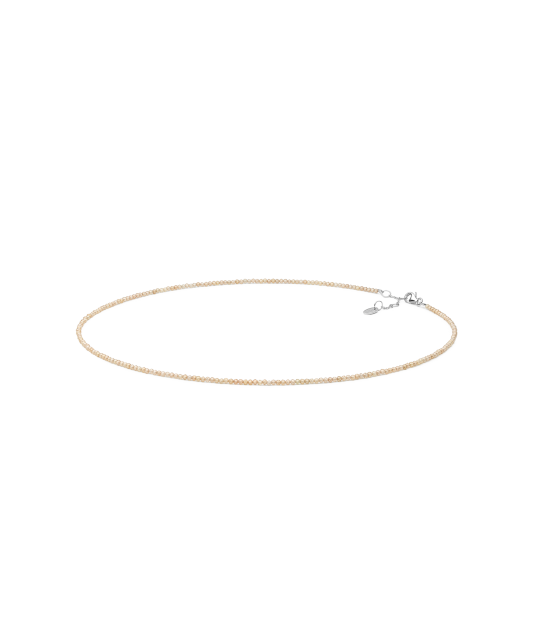 Necklace with cubic zirconia and silver
