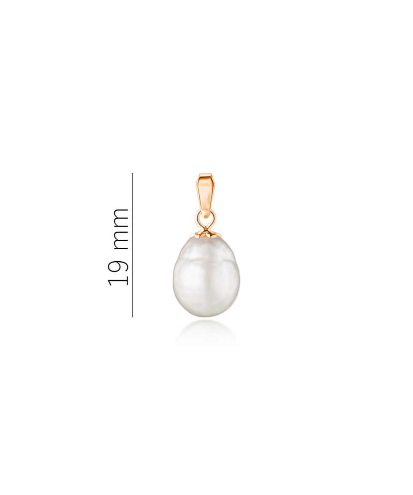 Gold pendant with Edison pearl