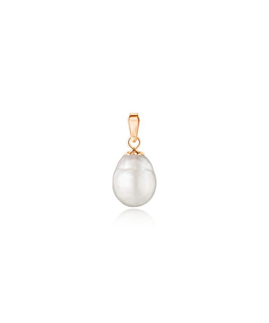 Gold pendant with Edison pearl