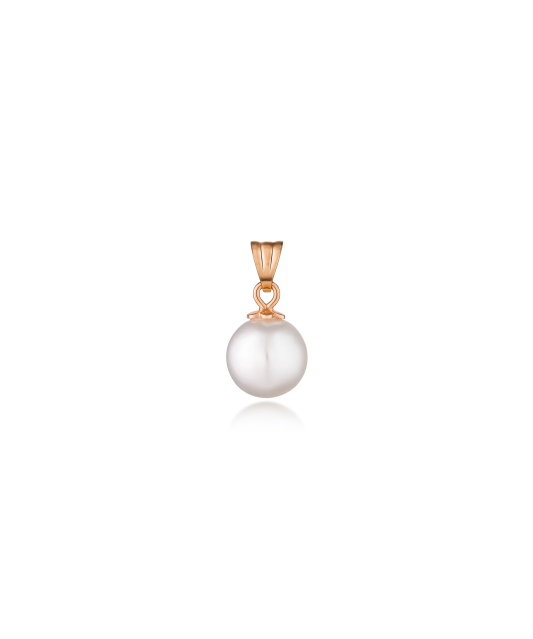 Gold pendant with Akoya pearl