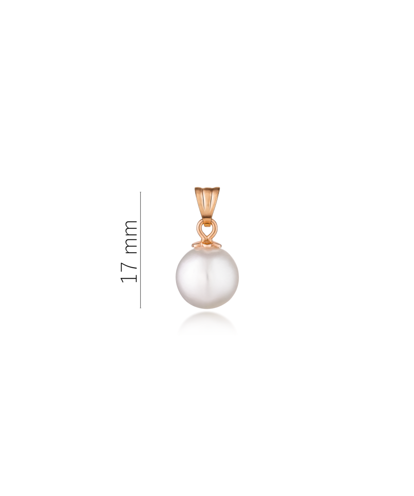 Gold pendant with Akoya pearl
