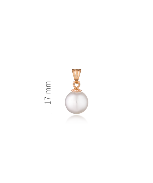 Gold pendant with Akoya pearl