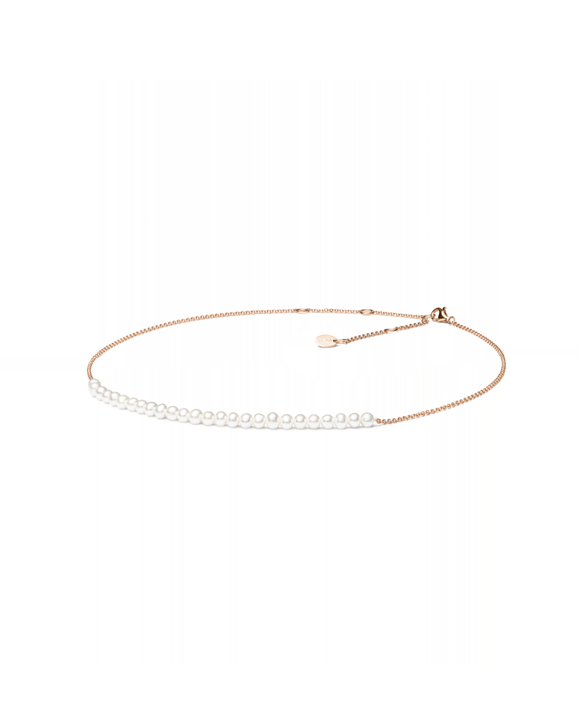 Gold-plated Silver chain with pearls