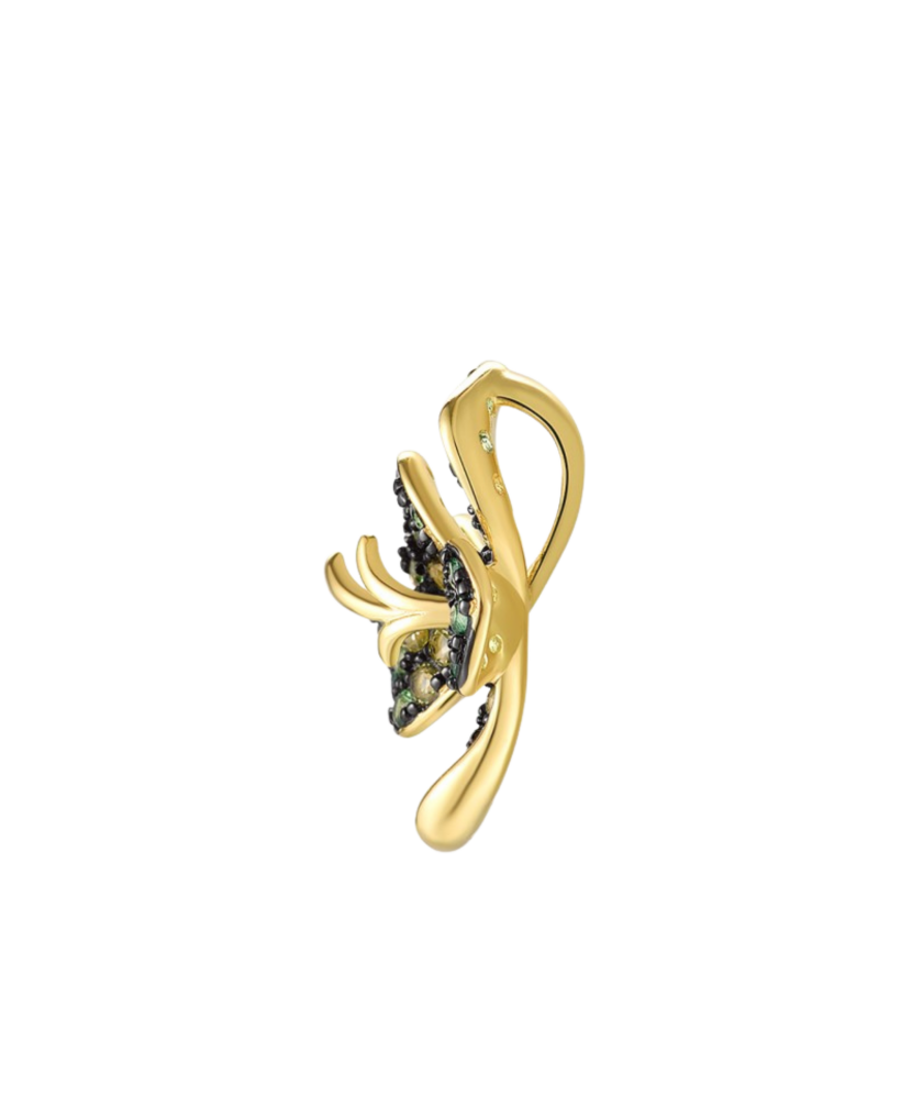 Gilded Sterling Silver pendant with spinels