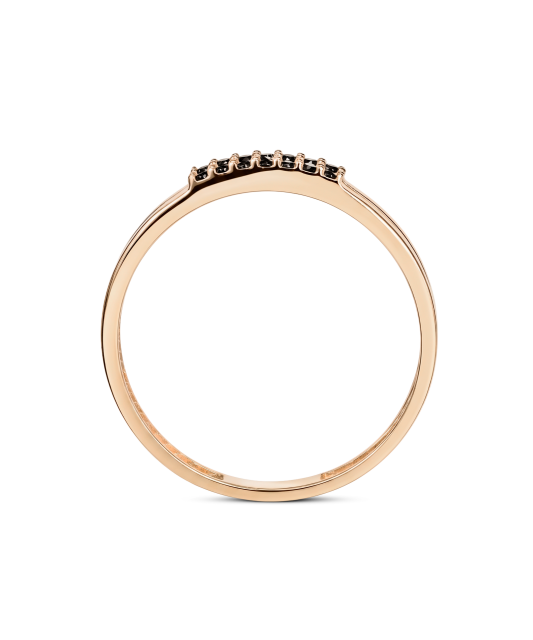 Gold ring with zircons