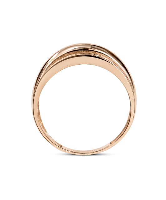 Gold ring with zircons