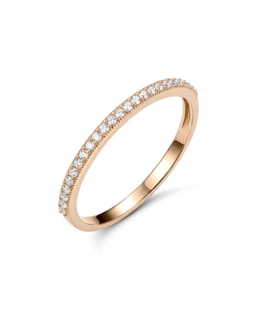 Gold ring with zircons