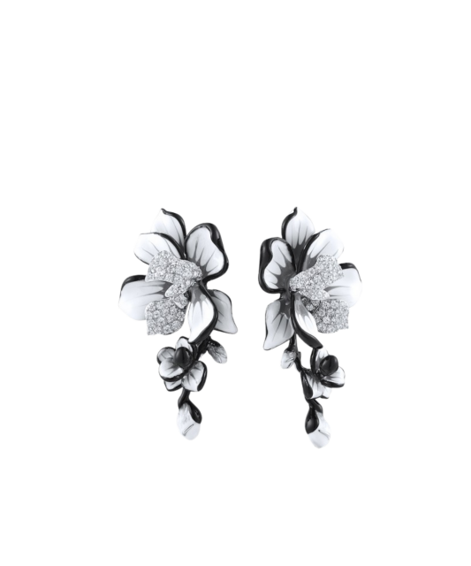 Sterling silver earrings with zircons