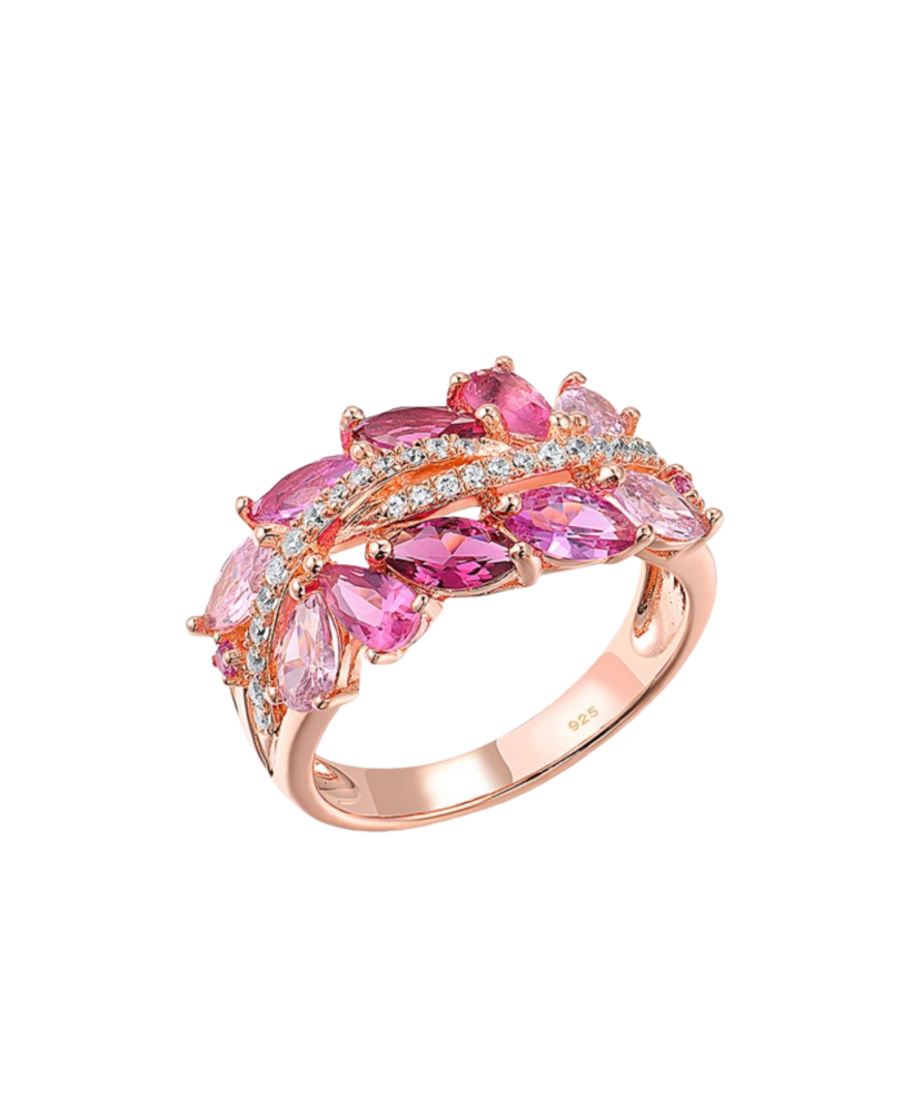 Sterling silver ring with zirconium