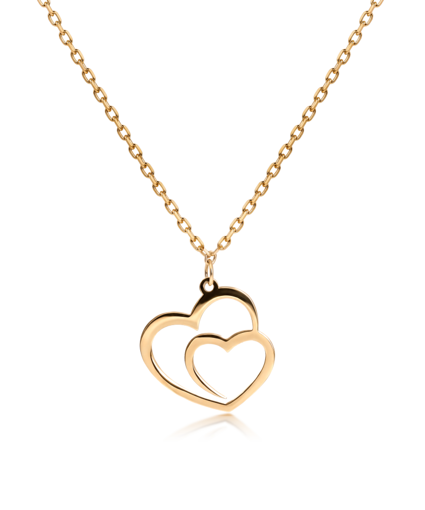 Gold chain with pendant "heart"