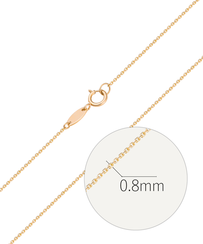 Gold “Anchor” chain 0.8 mm