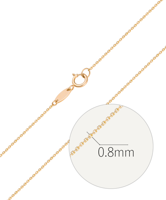 Gold “Anchor” chain 0.8 mm
