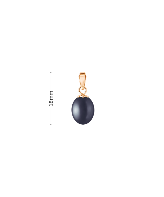 Gold pendant with pearl