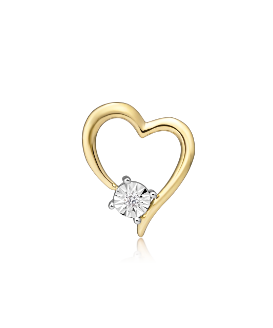 Yellow Gold pendant with diamonds
