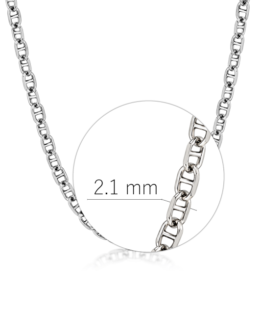 Серебряная цепочка «Marina» 2,1 мм