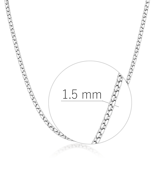 Sterling silver chain 1.5mm