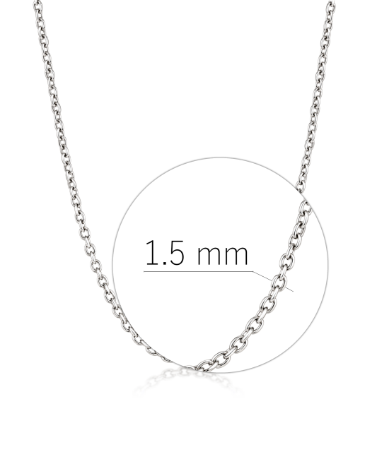 Sterling silver chain "Anchor" 1.5mm