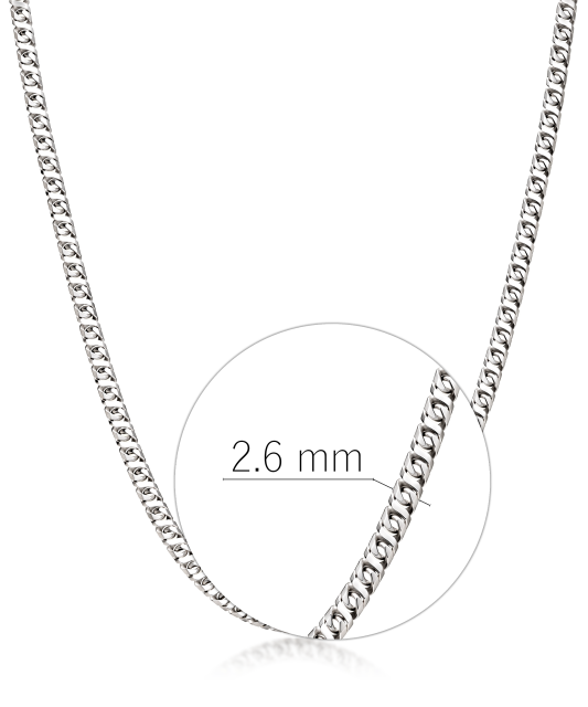Серебряная цепочка 2.6mm