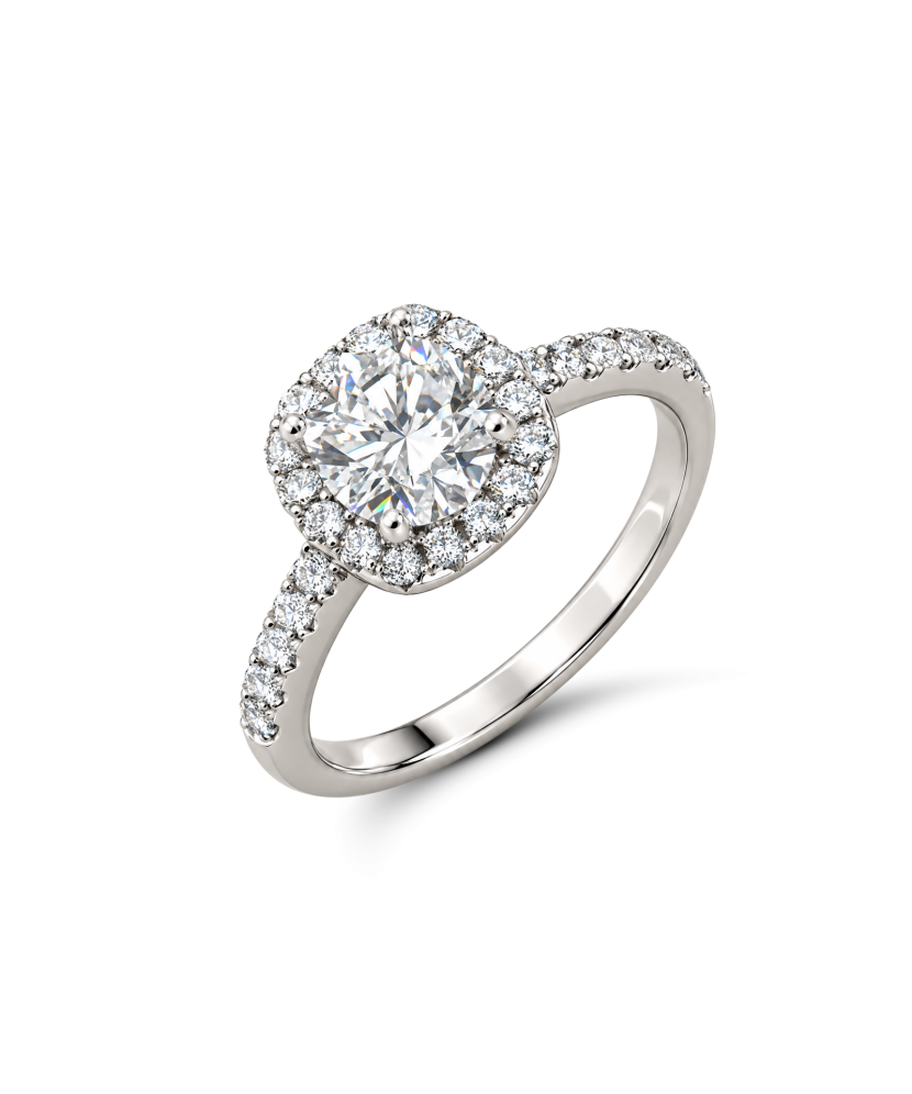 Sterling silver ring with zirconium