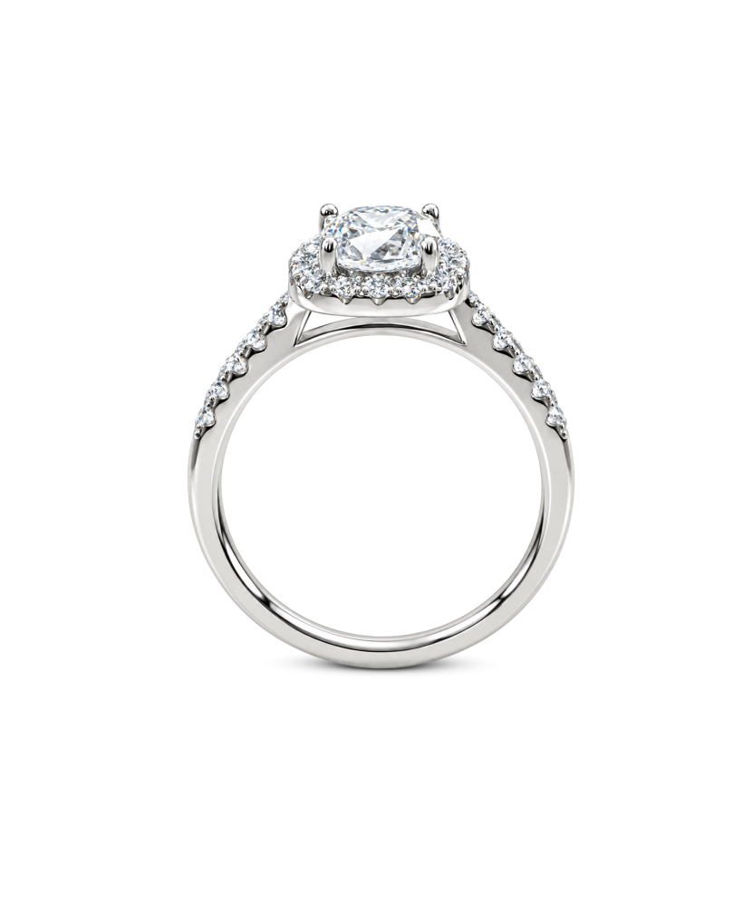 Sterling silver ring with zirconium