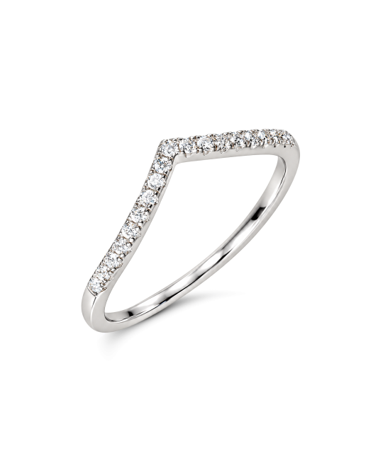 Серебряное кольцо с муассанитами 0.19ct