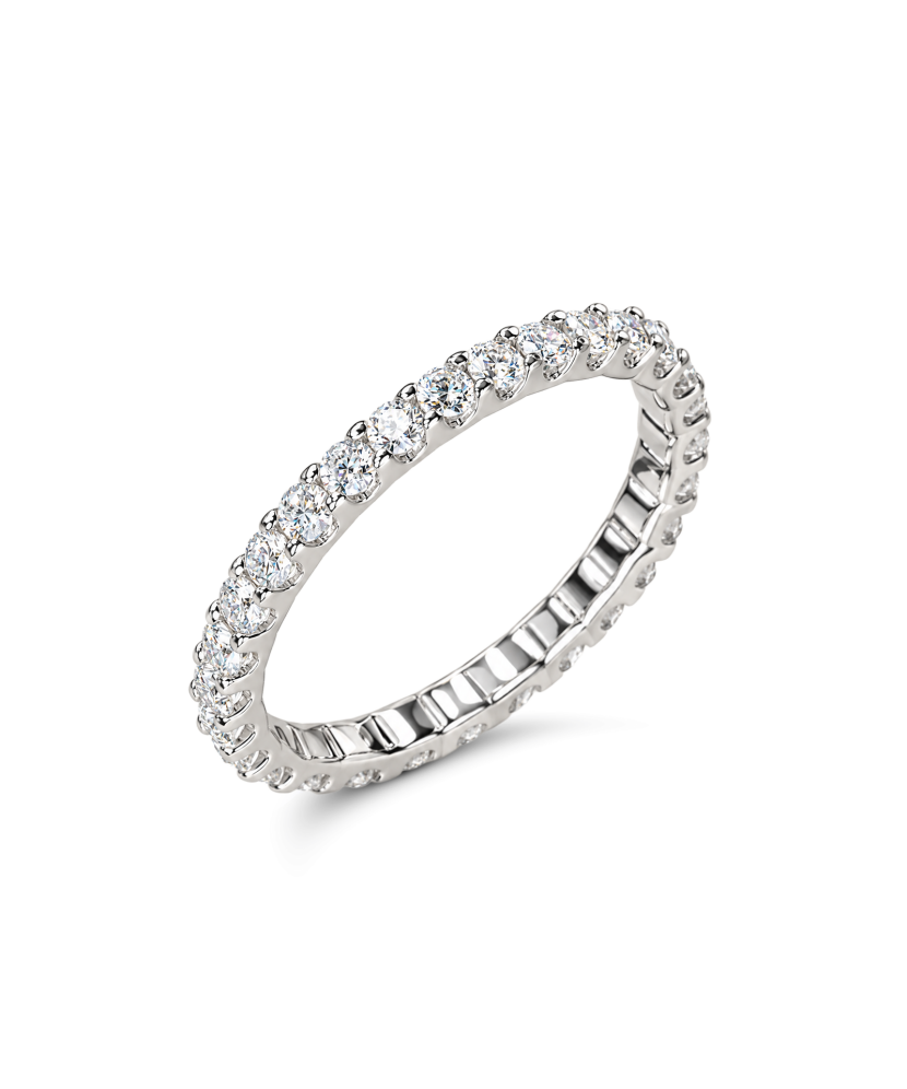 Серебряное кольцо с муассанитами 0.54ct