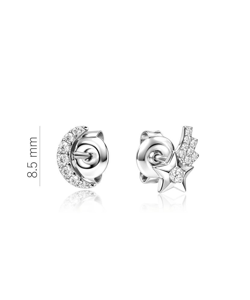 Sterling silver earrings with zircons