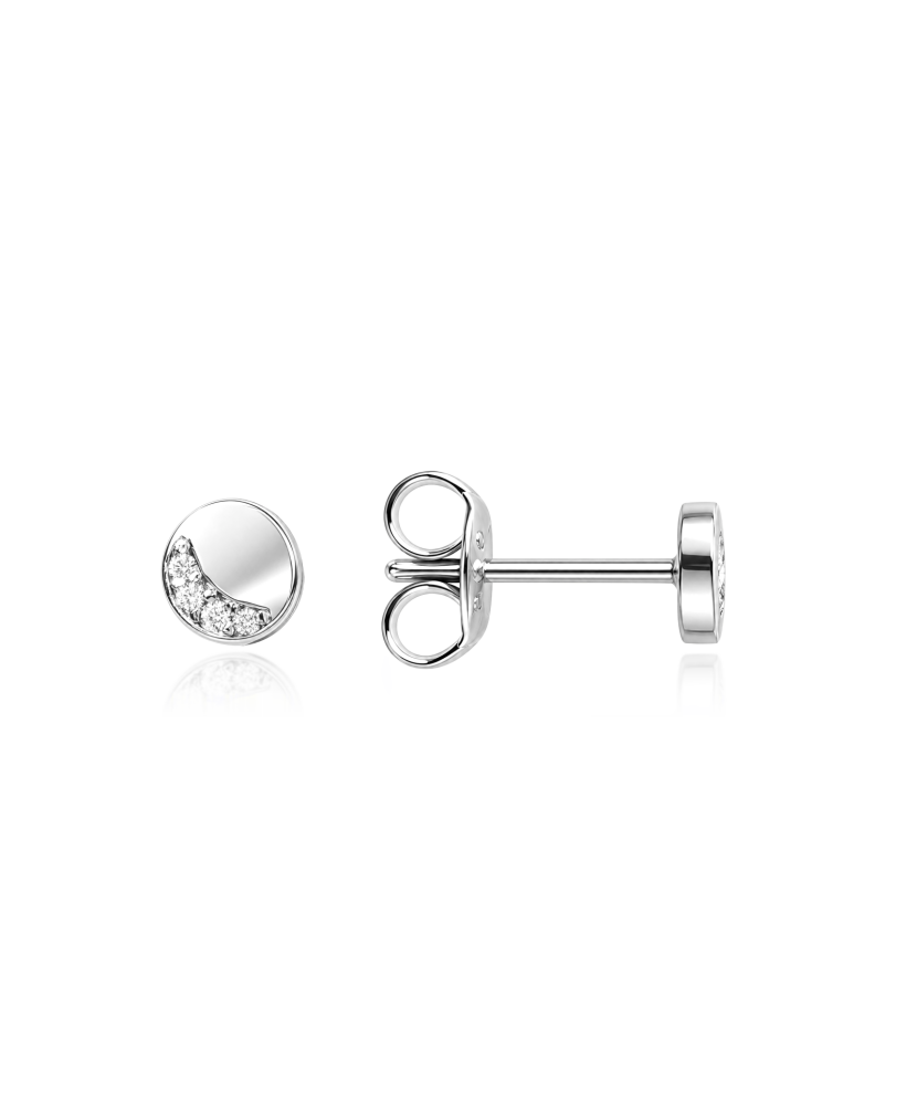 Sterling silver earrings with zircons