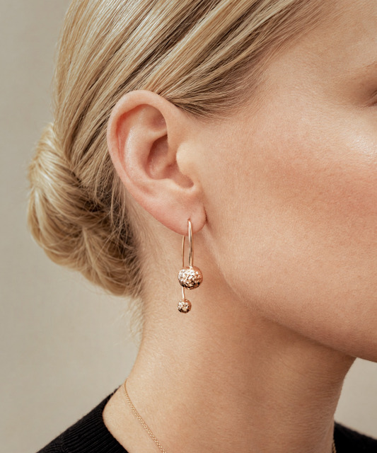 Gold earrings