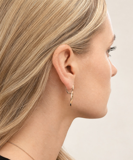 Gold earrings