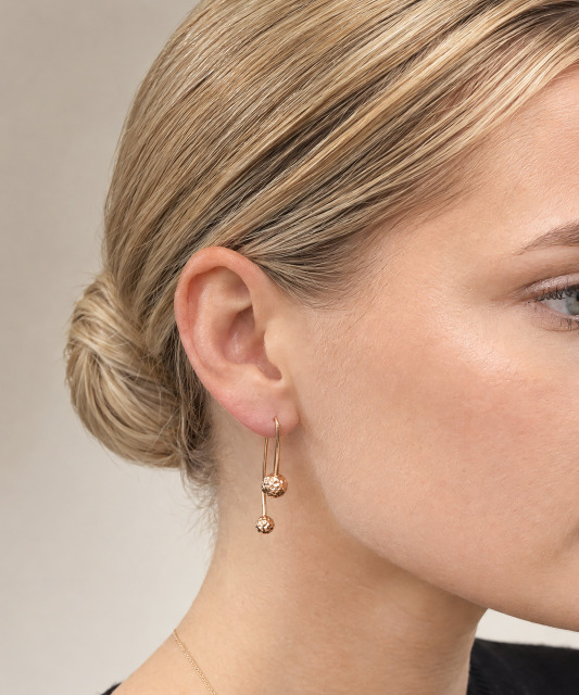 Gold earrings