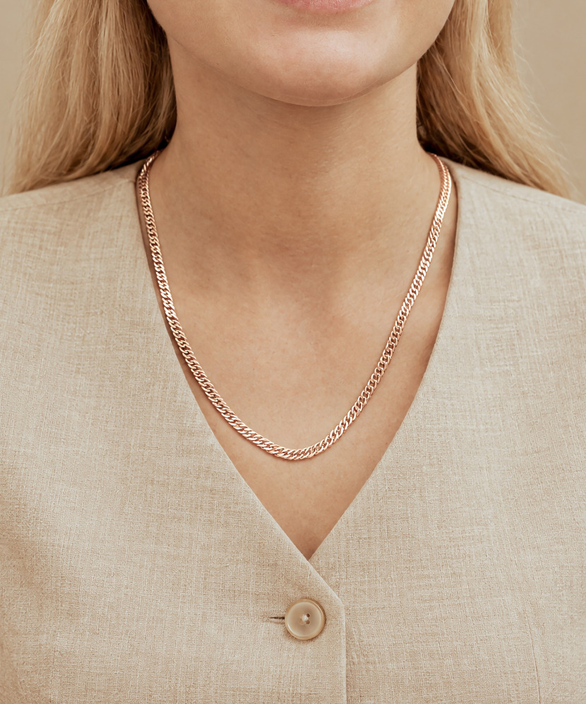 Gold “Rombo” chain 5 mm