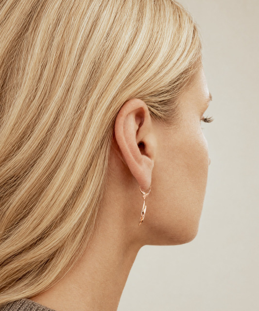 Gold earrings
