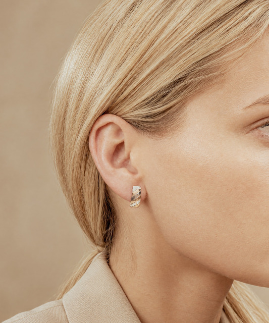 Gold earrings