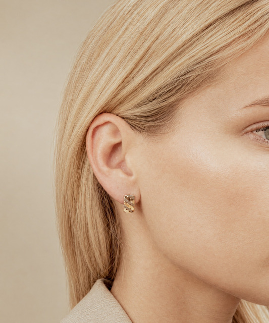 Gold earrings