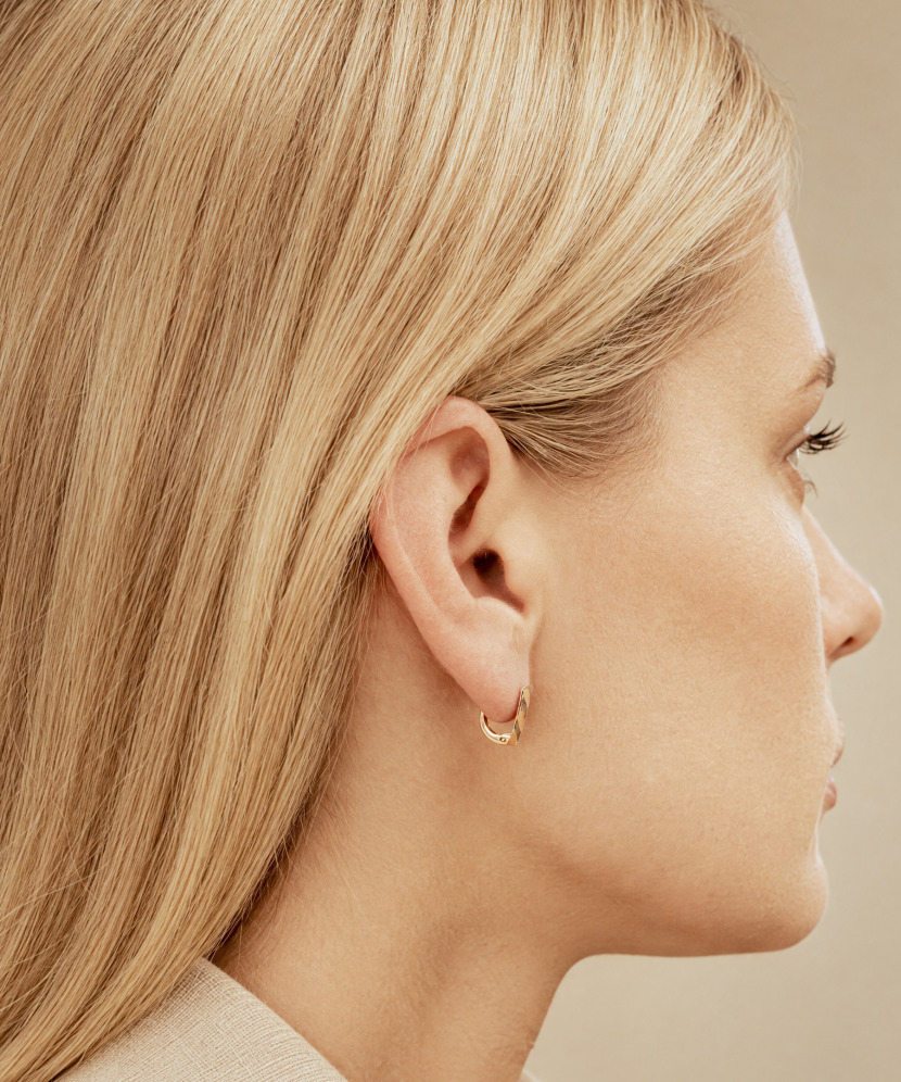 Gold earrings
