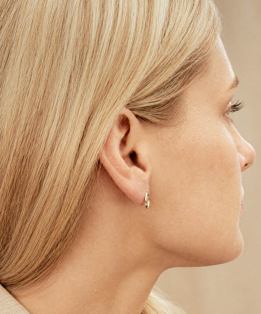 Yellow Gold earrings